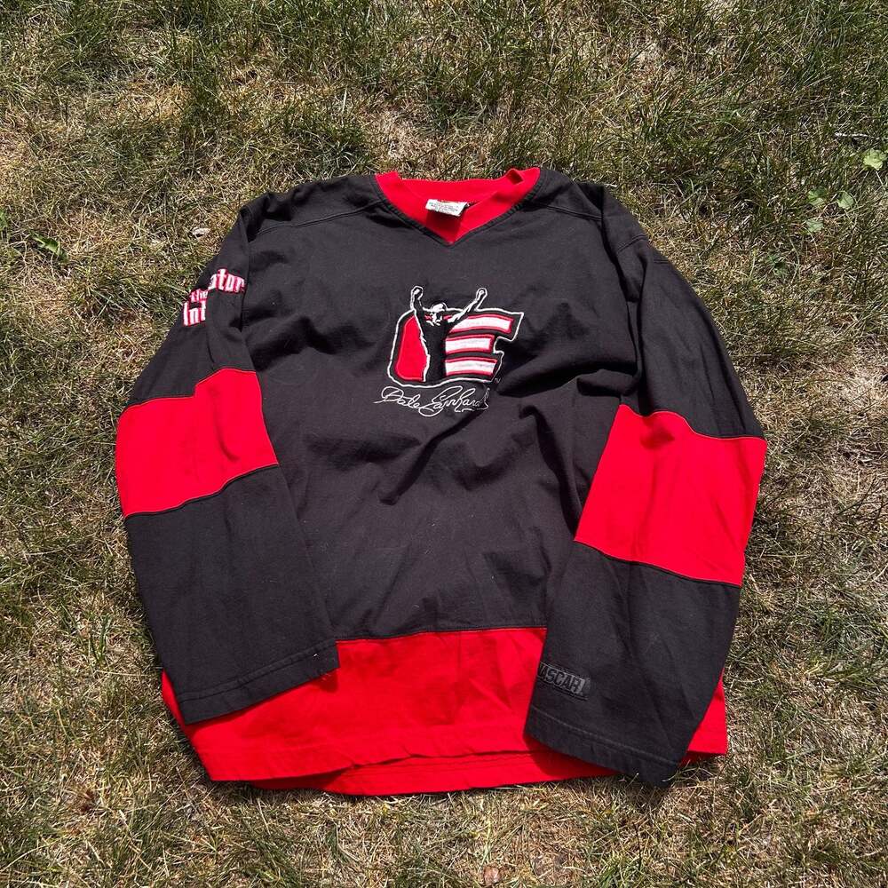 Vintage Dale Earnhardt 'The Intimidator' NASCAR Long Sleeve Embroidered Jersey